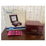 Classic Treasures Animated wooden music box,