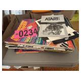 Stack of magazines, Atari and Nintendo