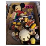 Flat of Mickey and Minnie mouse toys
