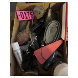 Flat of vintage mens grooming supplies