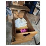 Wooden baby cradle