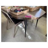 Vintage and metal laminate kitchen table