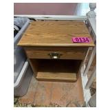 Wood bedside table