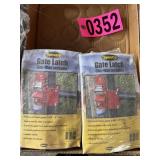 (2) New in Packages one-way lockable gate latches