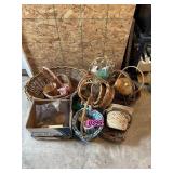 Large lot of assorted baskets