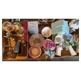 (3) Flats: Misc. home decor items, ceramic