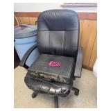 Office chair and brief case