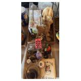 (2) Flats: Misc. decorative items