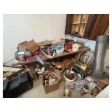 Contents of right side of room: hardware,