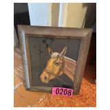 Framed horse picture