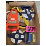 Flat of measuring tapes