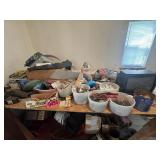 Contents of left side of room: misc hardware and