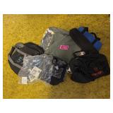 (5-6) Canvas duffle style bags, some Thirty-One