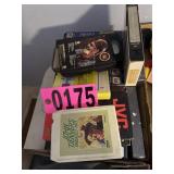 Flat of VHS and 8-Trak tapes