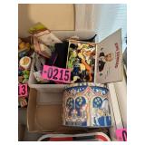 Flat of King Edward cigar box of thread, tin,