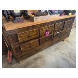 Heavy duty wood workbench w/ storage drawers,