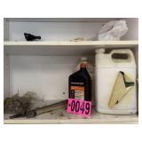 Contents of cabinet: lubricant