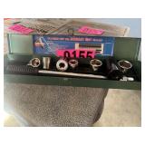 Incomplete Chicago Tool 1/2" drive socket set in