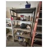 Shelf lot: Includes Shelving Unit - assorted shop