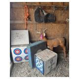 3D archery target deer with foam block targets &