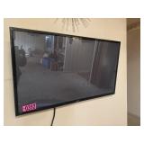Large wall-mounted flat-screen television