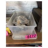 Tub of electrical supplies