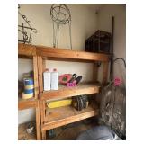 Shelf contents: Elec. angle grinder, elec.