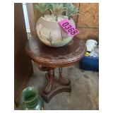 Duncan Phyfe style end table with desert scene