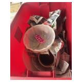 Plasstic tub of pottery and dishware