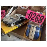 Box lot: 1972 Pontiac Trans Am model car & 1965