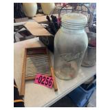 Large Ball Ideal wire-bail jar + Dubl Handi