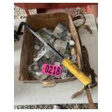 Box lot: galvanized steel brackets, joist