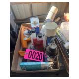 Assorted shop fluids & small tools