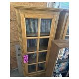 Wood glass front book case