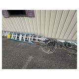 Aluminum extension ladder & step ladder, garden