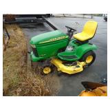 JD LX277 mower w/ 48" deck, 17HP Kawasaki V?twin,