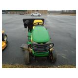 JD X300 mower w/ 42" deck and bagger, 295 hrs,