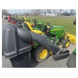 John Deere X585 tractor w/ 54" deck, cab, snow