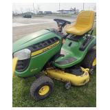 John Deere D140 rider w/ 48" deck, 203 hrs.