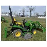 2013 John Deere 1026R tractor w/ loader, Yanmar
