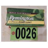 Remington 30-30 Win Express core-lokt rifle ammo
