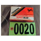 Federal Super slug 12 gauge hollow point shells