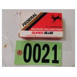 Federal Super slug 12 gauge hollow point shells