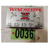 Winchester Super X lead shot 12 gauge shells half