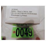 Winchester large primer 44 mag ammo full box