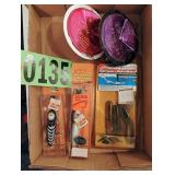 Flat of assorted hard tackle fishing lures