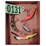 Flat of assorted hard tackle fishing lures