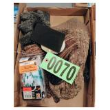 Flat of assorted gun cleaning supplies winter