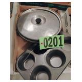 Muffin pan and skillet