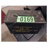 Metal ammo box container